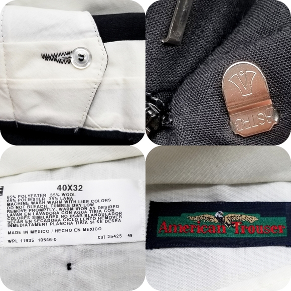 American Trouser black dress pant sz 40x 32 - Picture 8 of 9